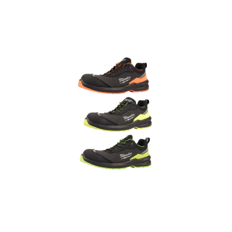 Zapatos de seguridad Milwaukee Flextred Hi-Vis S1PS ESD FO SR bajos sin metal