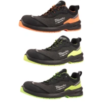 Zapatos de seguridad Milwaukee Flextred Hi-Vis S1PS ESD FO SR bajos sin metal