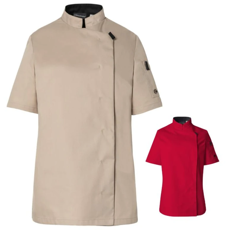 Chaqueta de cocina mujer Molinel Shade 06673641080 Chef cocina manga corta