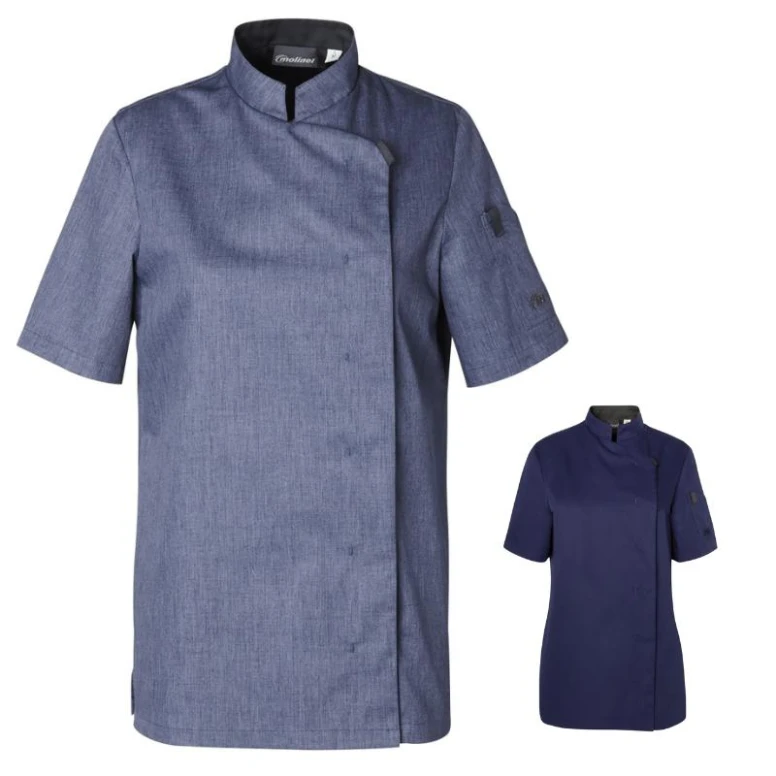 Chaqueta de cocina mujer Molinel Shade 06673641160 Chef cocina manga corta