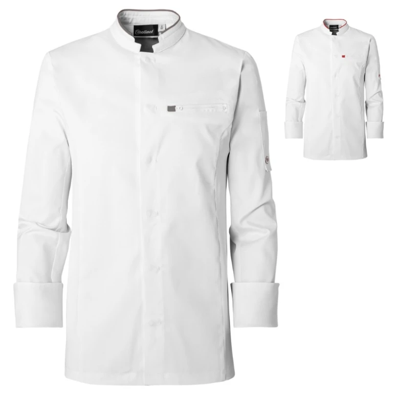 Chaqueta de cocina Molinel Crush 08953793027 Chef manga larga stretch