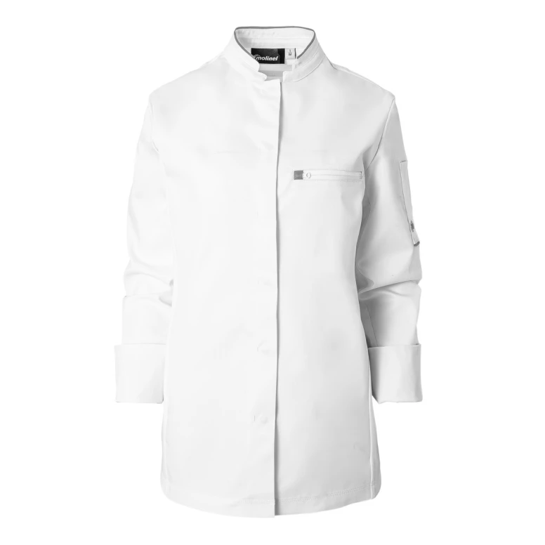 Chaqueta de cocina mujer Molinel Crush 08963793027 Chef manga larga stretch