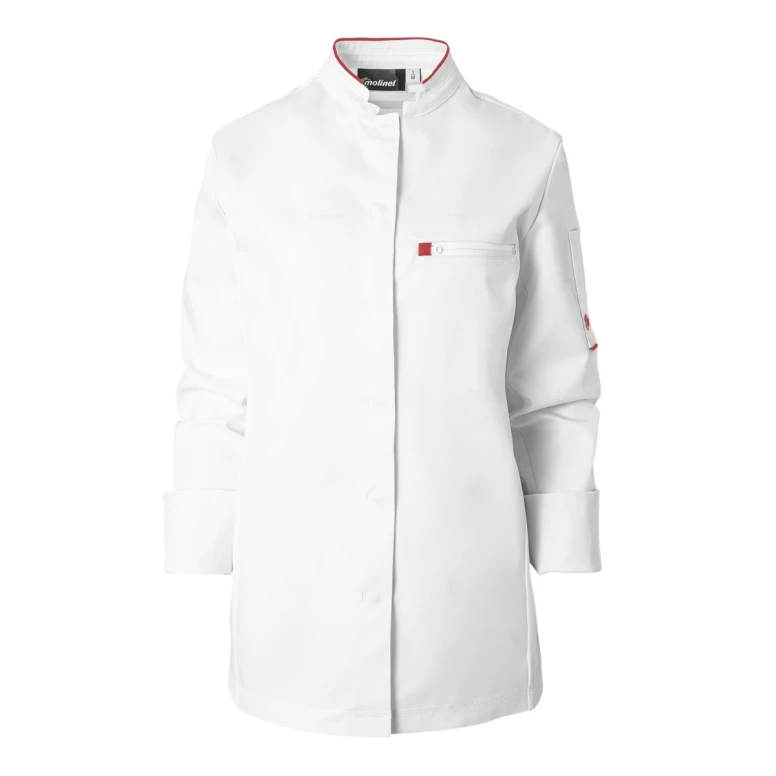 Chaqueta de cocina mujer Molinel Crush 08963793027 Chef manga larga stretch