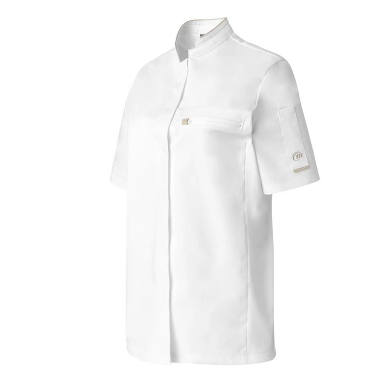 Chaqueta de cocina mujer Molinel Crush 08983793077 Chef manga corta stretch