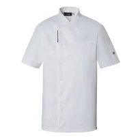 Chaqueta de cocina Molinel Reko 10703253001 Chef manga corta stretch 2