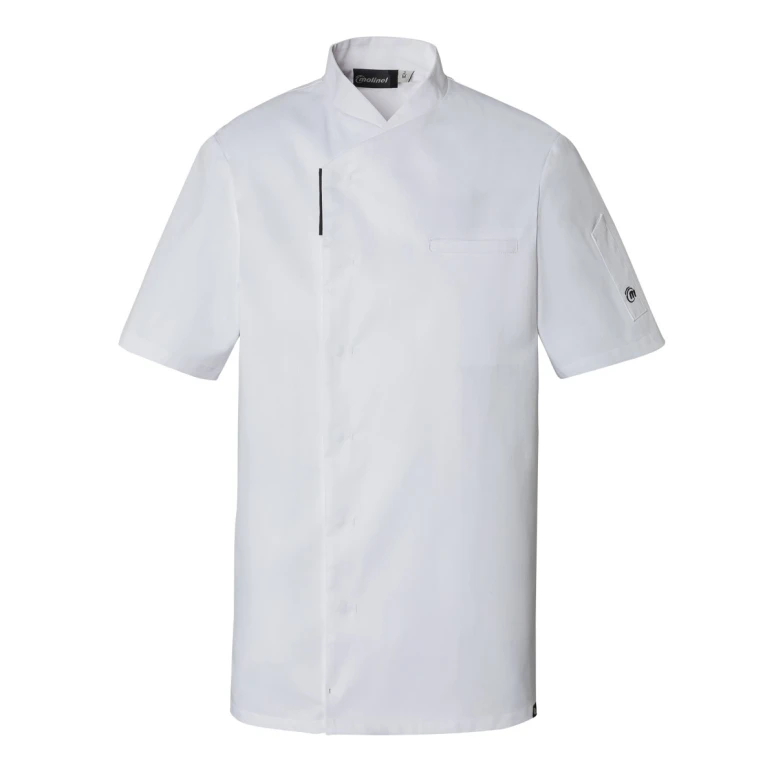 Chaqueta de cocina Molinel Reko 10703253001 Chef manga corta stretch