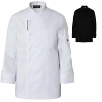 Chaqueta de cocina Molinel Reko 10713253001 Chef manga larga stretch