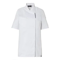 Chaqueta de cocina mujer Molinel Reko 10863253001 Chef manga corta stretch 2