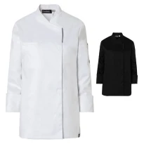 Chaqueta de cocina mujer Molinel Reko 10873253001 Chef manga larga stretch