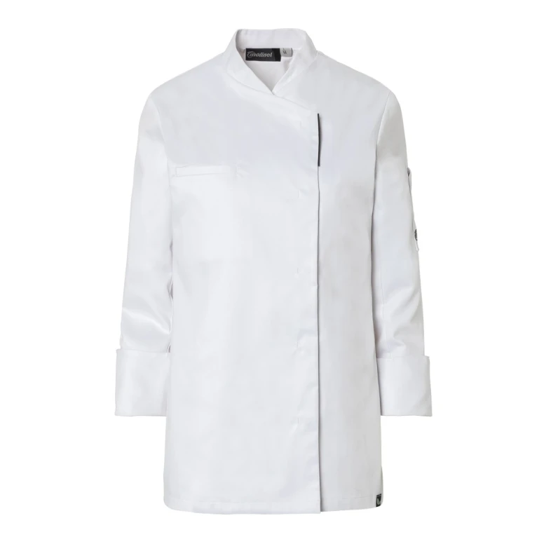Chaqueta de cocina mujer Molinel Reko 10873253001 Chef manga larga stretch