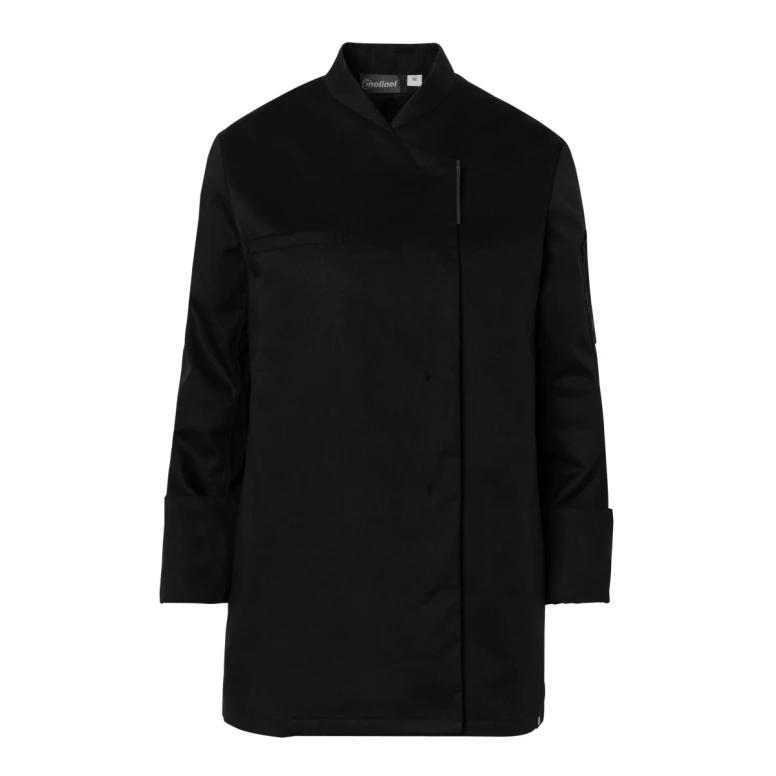 Chaqueta de cocina mujer Molinel Reko 10873253001 Chef manga larga stretch