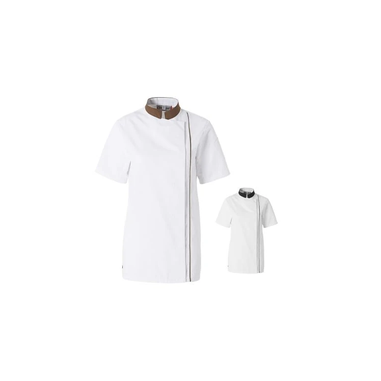Chaqueta de cocina mujer Molinel Ajik 29963601247 chef cocina manga corta