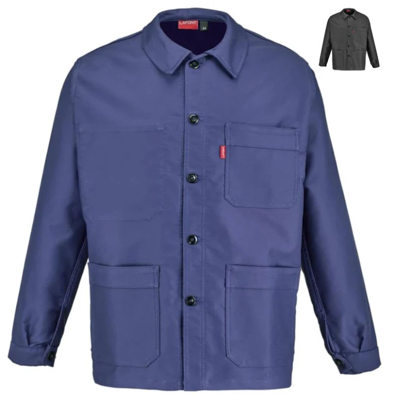 Chaqueta de trabajo Lafont Faurel 261KC9 multibolsillos 100 % algodón