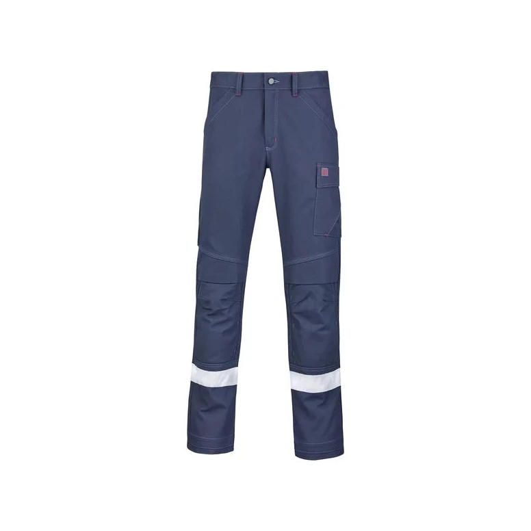Pantalón de trabajo Lafont Basalte Reflect 1MIMUPBR alta visibilidad multibolsillos