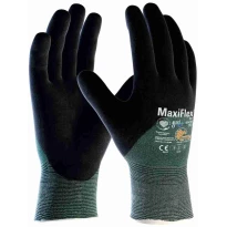 12 pares de guantes de trabajo ATG Maxiflex Cut 42-8753 recubiertos de nitrilo compatibles con pantalla táctil