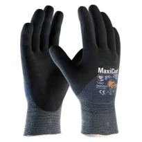 12 pares de guantes de trabajo ATG MaxiCut Ultra 52-3755 recubiertos de nitrilo compatibles con pantalla táctil