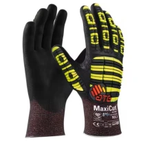 12 pares de guantes de trabajo ATG MaxiCut Ultra 52-6745FI recubiertos de nitrilo compatibles con pantalla táctil