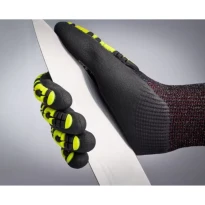 12 pares de guantes de trabajo ATG MaxiCut Ultra 52-6745FI recubiertos de nitrilo compatibles con pantalla táctil