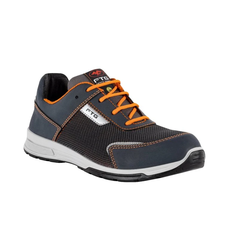 Zapatos de seguridad FTG Run S1PS FO ESD SR cómodos y sin metal