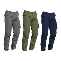 Pantalones de trabajo ISSA RAPTOR de algodón 100% Multibolsillos