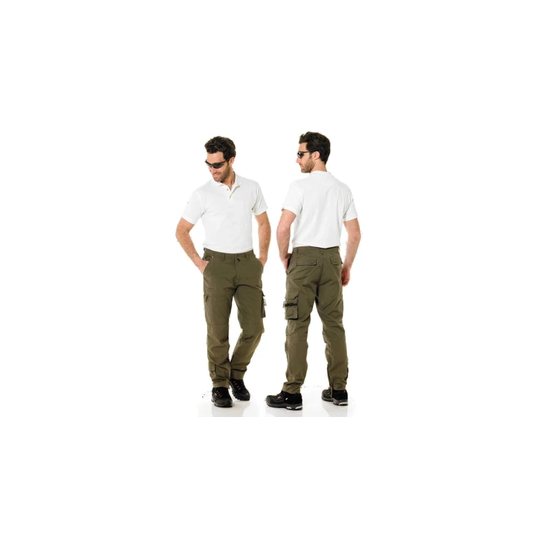 Pantalones de trabajo ISSA RAPTOR de algodón 100% Multibolsillos