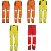 Pantalón de trabajo Lafont de alta visibilidad con bolsillos para rodilleras 1HVNG3PI