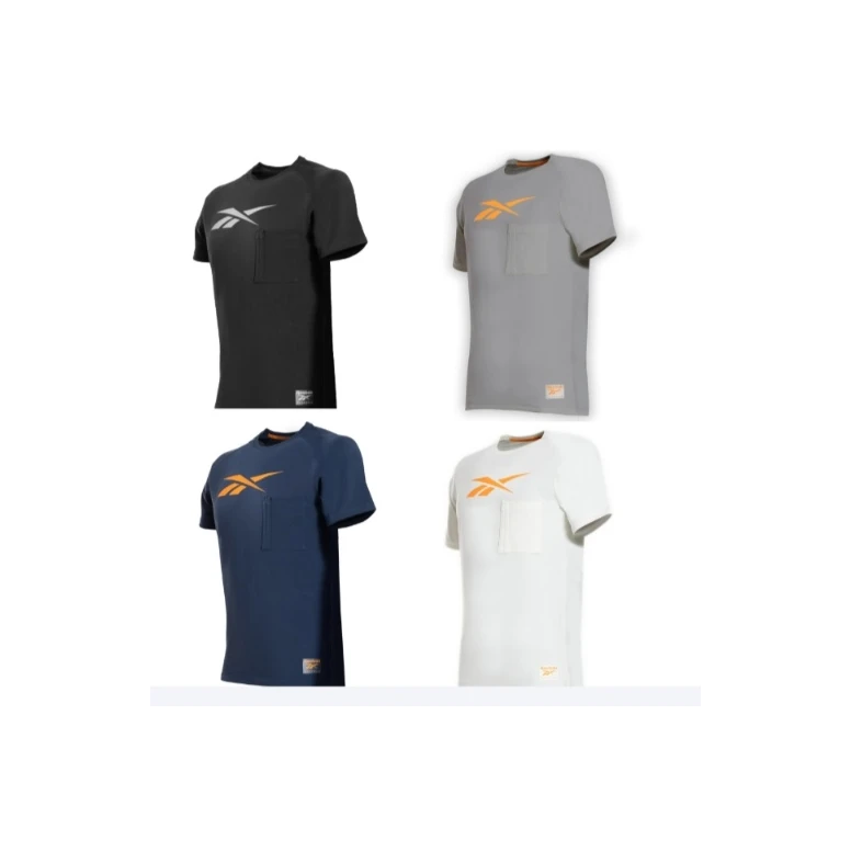 Camiseta de trabajo Reebok de alta transpirabilidad ajuste cómodo RB003T