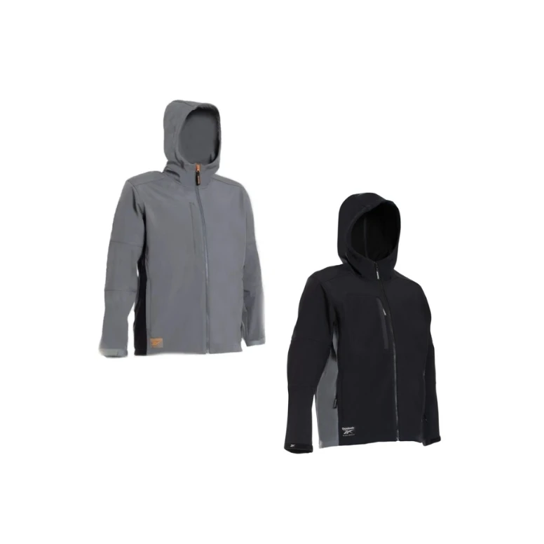 Chaqueta de trabajo Reebok softshell con capucha RB004J BLK