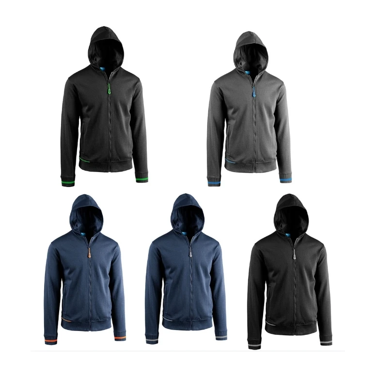 Sudadera de trabajo Sottozero Run full zip con capucha 88400
