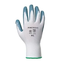 12 Pares - Guantes de trabajo de nitrilo con soporte de nailon y tejido continuo - A310