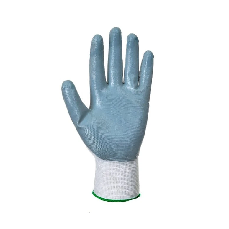 12 Pares - Guantes de trabajo de nitrilo con soporte de nailon y tejido continuo - A310