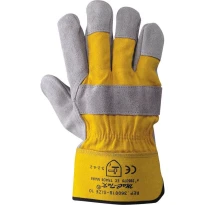 Guantes de trabajo de piel de serraje de grupa y tela de algodón - P 85