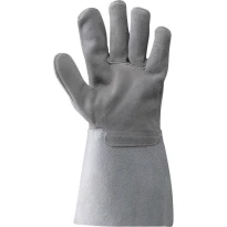 Guantes de trabajo de piel de serraje de grupa , Manguito 14 cm - ART. 41