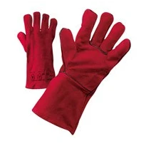 Guantes de piel de serraje de grupa forma americana - Anticalor ideales para soldadores 2