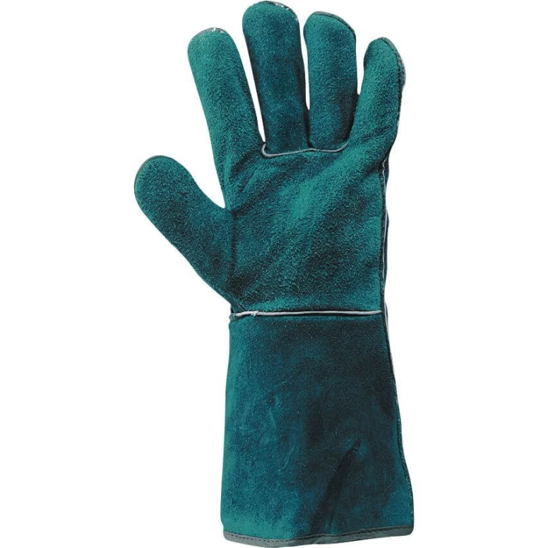 Guantes de piel de serraje de grupa con forma americana - 44 TOP