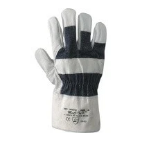 Guantes de trabajo de piel flor bovina y tela - 015/B