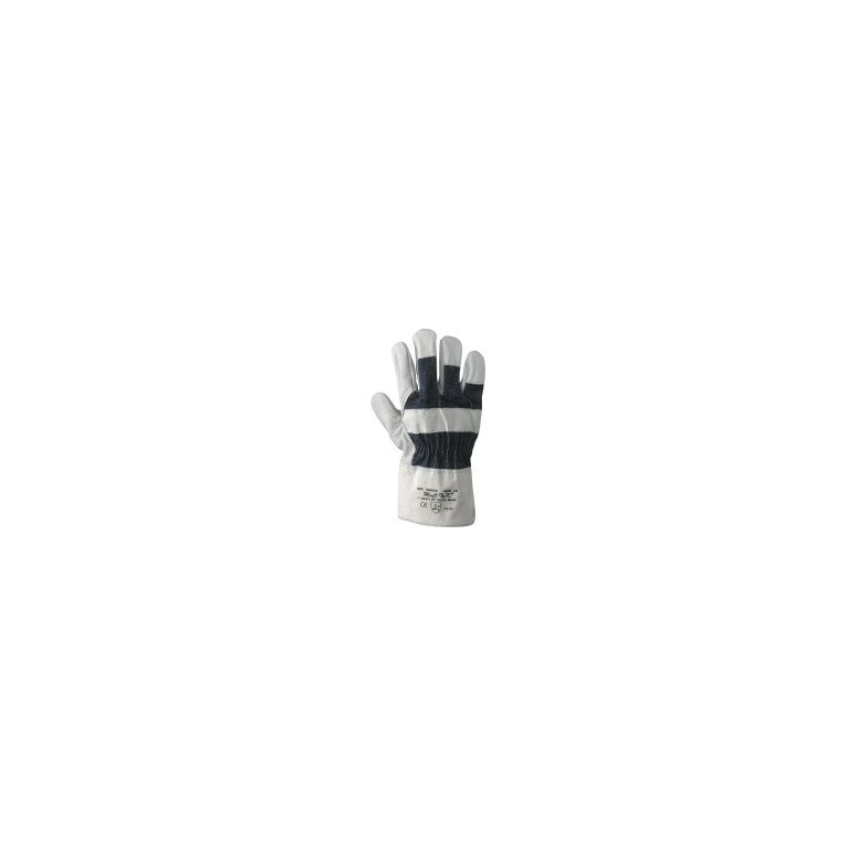 Guantes de trabajo de piel flor bovina y tela - 015/B