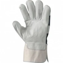 Guantes de trabajo de piel flor bovina y tela - 015/B