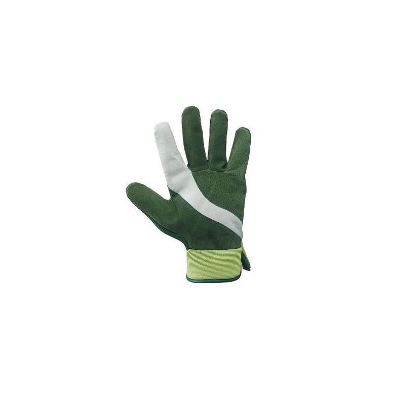 Caja de 48 pares - Guantes técnicos de serraje de piel de cerdo y tejido técnico para jardinería y bricolaje - 388010