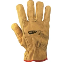 Guantes de trabajo de piel flor bovina afelpados de invierno - 218
