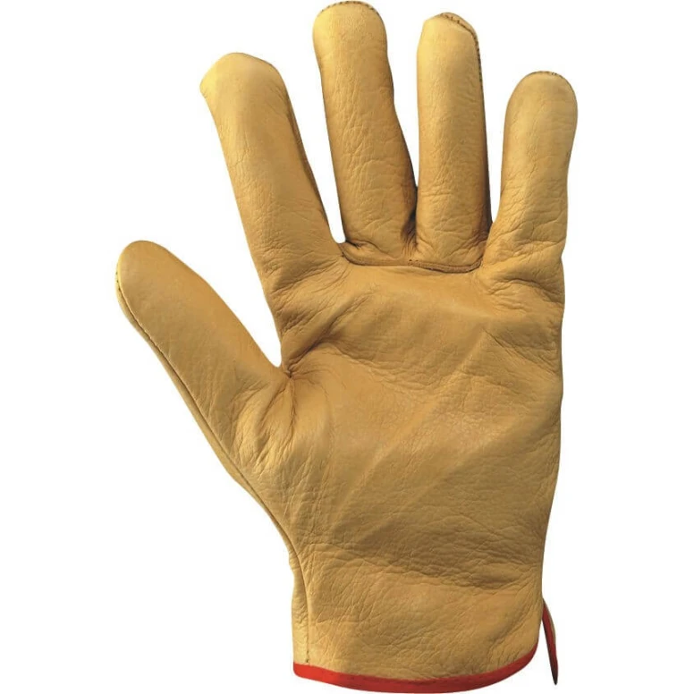 Guantes de trabajo de piel flor bovina afelpados de invierno - 218