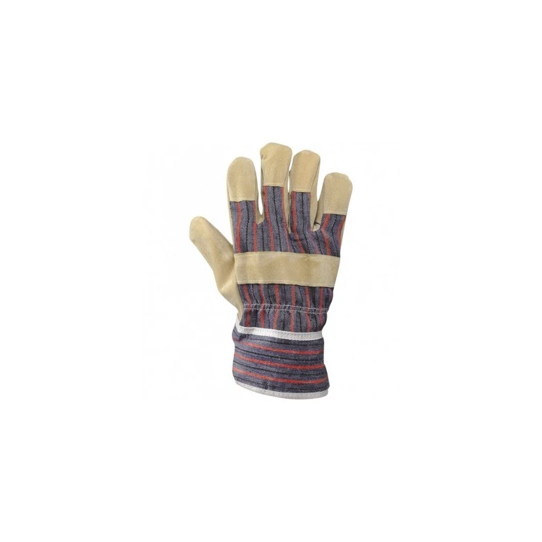 Guantes de trabajo de piel de serraje de cerdo y tela - 88 PBS+FORRO