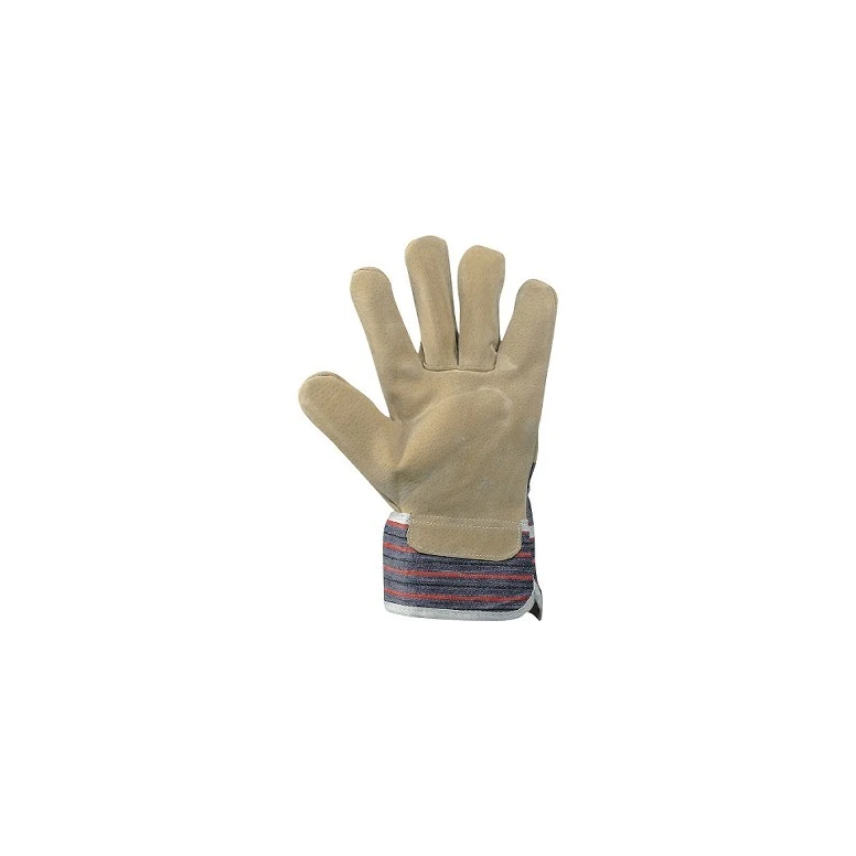 Guantes de trabajo de piel de serraje de cerdo y tela - 88 PBS+FORRO
