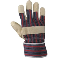 Guantes de trabajo de piel flor de cerdo y tela - 88 PAS+FORRO