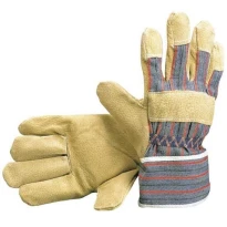 Guantes de trabajo de piel flor de cerdo y tela - 88 PAS+FORRO