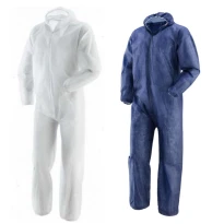 Mono integral desechable CAT.1 Tipo con capucha azul y blanco de polipropileno