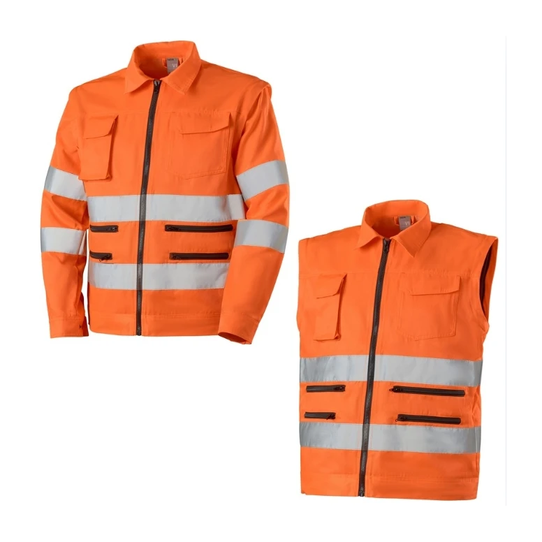 Chaqueta de trabajo Neri De alta visibilidad  Santa Fe multibolsillos Con mangas desmontables 423119
