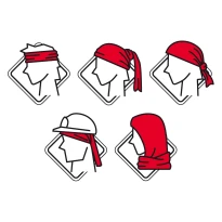 5 Piezas - Gorro de trabajo Neri de tejido continuo Coolnet 472102 2