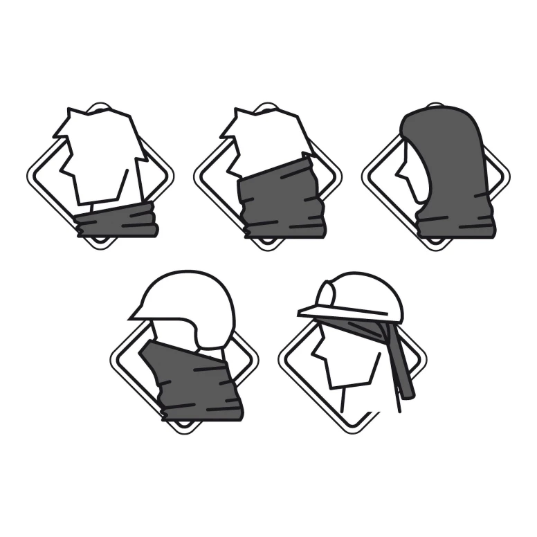 5 Piezas - Gorro de trabajo Neri elástico Original Buff 472110