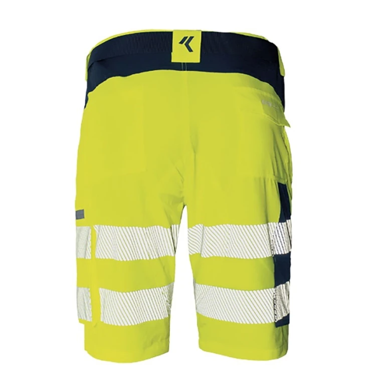 Bermuda de trabajo Alta Visibilidad Multibolsillos Stretch Issa Line Softshell HI-VI 8454B